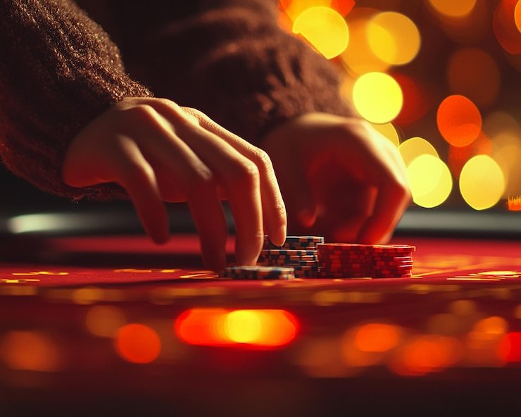 Evolution Gaming live dealer studio with professional lighting and multi-camera setup